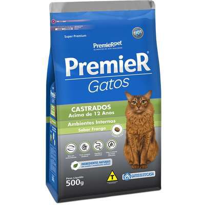 Ração para Gatos Premier Castrados Acima 12 anos 1,5kg
