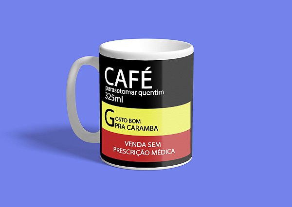 Caneca Café Parasetomar Quentim 325ml