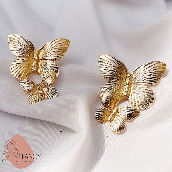 Brinco Golden Butterfly