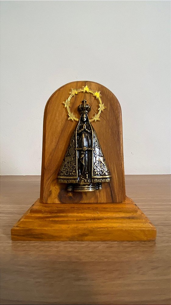 Adorno N. Sra. Aparecida com coroa dourada