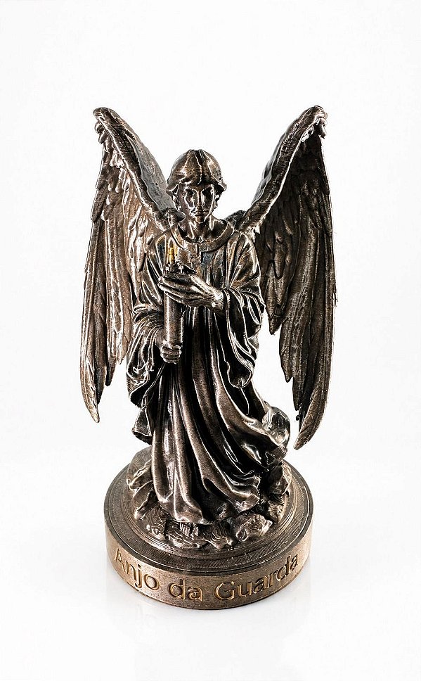 Pré-venda Imagem Anjo da Guarda em Resina Bronze