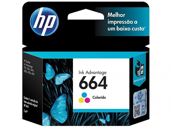 Cartucho HP 664 color Original F6V28AB