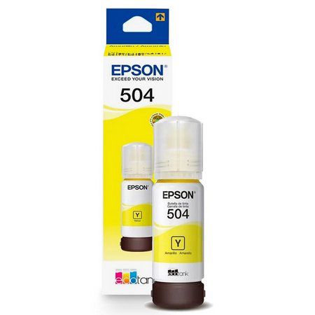 Refil de Tinta Epson 504 Amarelo - 70ml
