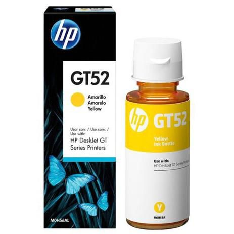 Refil de Tinta HP GT 52 Amarelo - 70ml Original