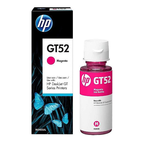Refil de Tinta HP GT 52 MAGENTA - 70ml Original