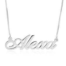 Colar com Nome Personalizado / Nome Simples - Prata 925