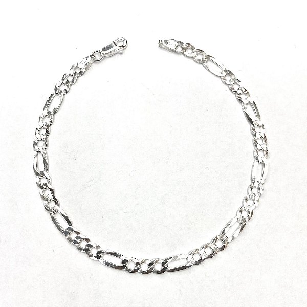 Pulseira Masculina 3X1 - 4MM - Prata 925