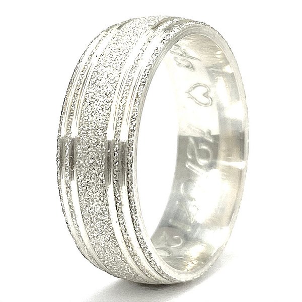 Par de Alianças 6mm Tóquio - Prata 950