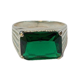 Anel Masculino com Pedra de Zirconia - Prata 925