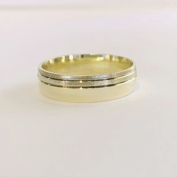 Par de Alianças 5mm - Vietna - Ouro 18k