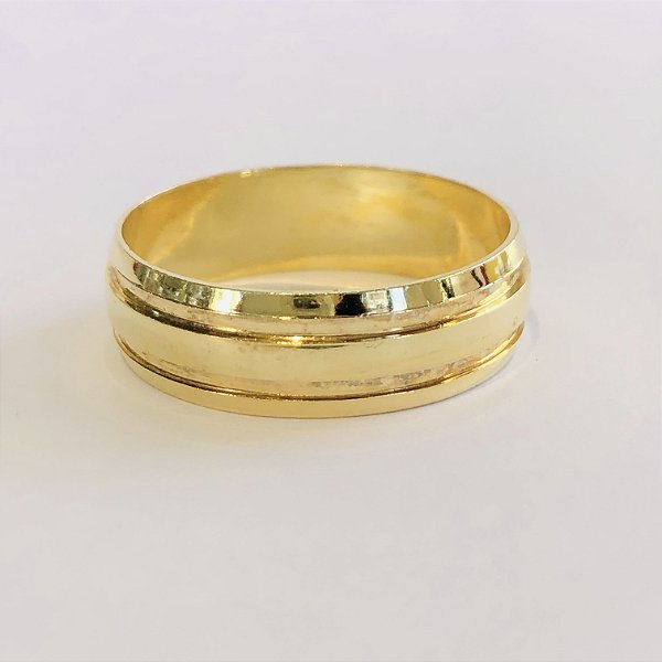 Par de Alianças 6mm - Estónia - Ouro 18k