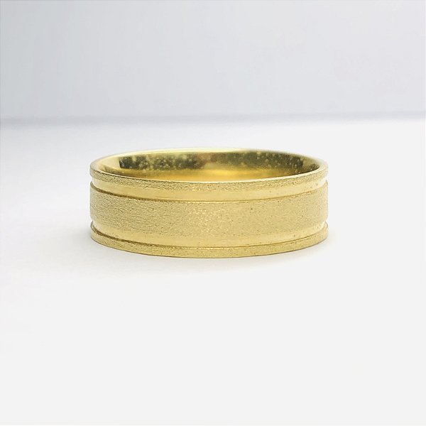 Par de Alianças 6mm - Chile - Ouro 18k