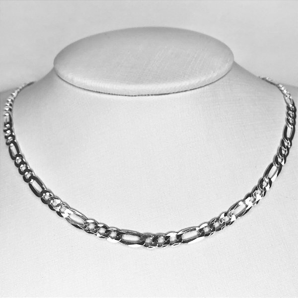 Corrente Masculina 3x1 - 5mm x 29cm - Prata 925