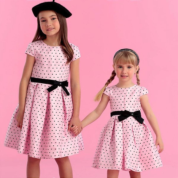Vestido Inverno 2023 Organza Coração - 434