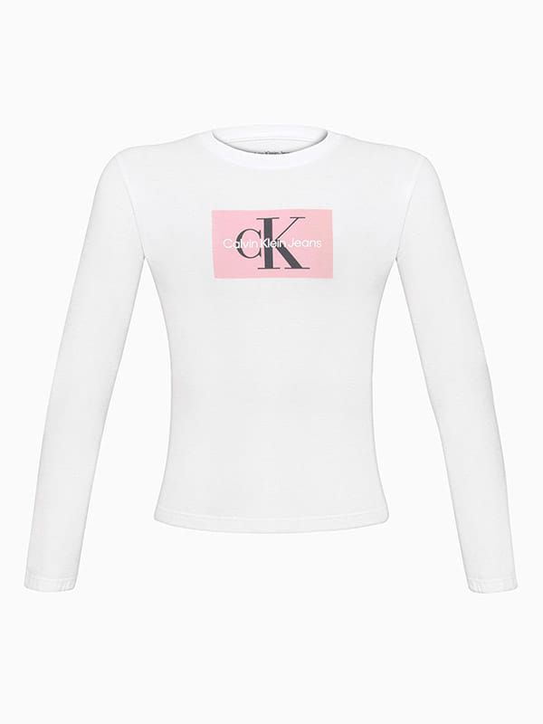 Camiseta Ml Crop  Branco Calvin Klein - 7020900