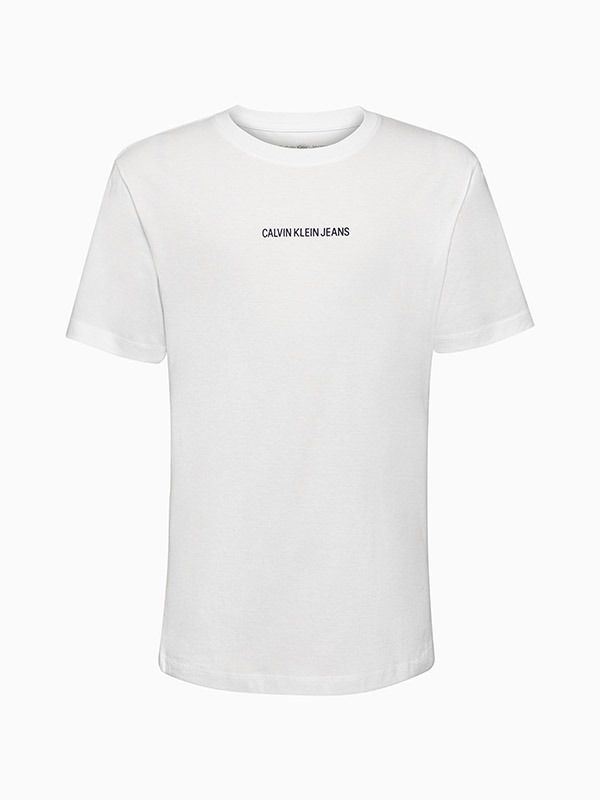 Camiseta Mc Boy Logo Branco Calvin Klein - 1110900