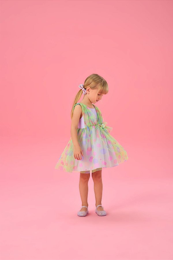 Vestido Lilás Encanto de Tule Mon Sucré - 23136