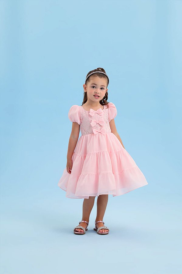 Vestido Tule Flor - Petit Cherie - 23238