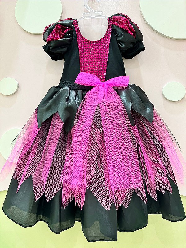 Fantasia Bruxa Luxo Pink Bambole - 145