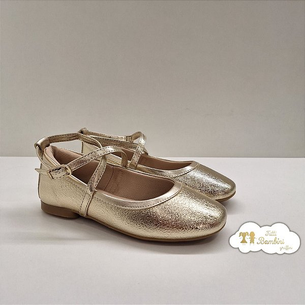 Sapatilha Pampili Ballet Dourado Sint - 416926/952734015