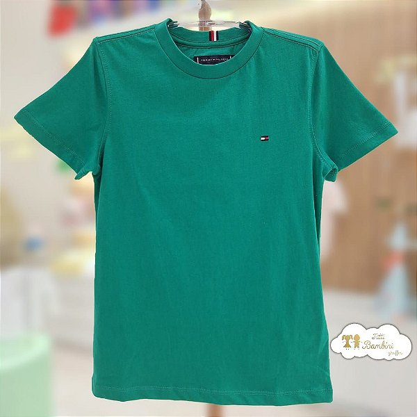 Camiseta Essential Cotton Verde Tommy - 06879