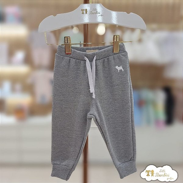 Calça Em Moletom Cinza Charpey - 28687