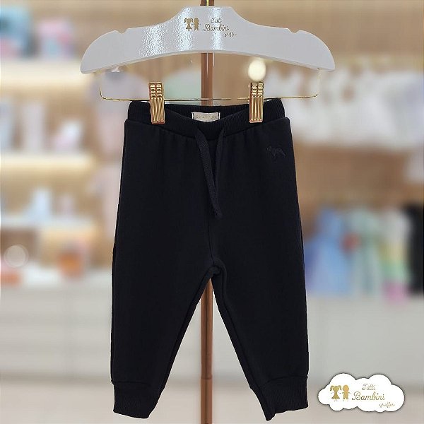 Calça Em Moletom Preta Charpey - 28687