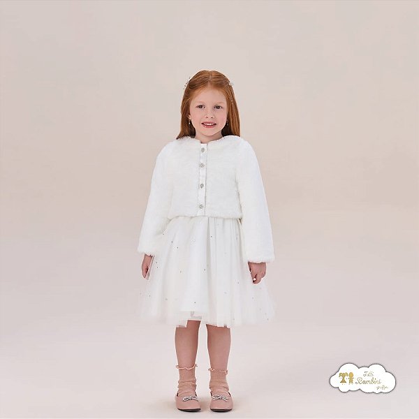 Bolero Peles Off White Petit Cherie - 24012