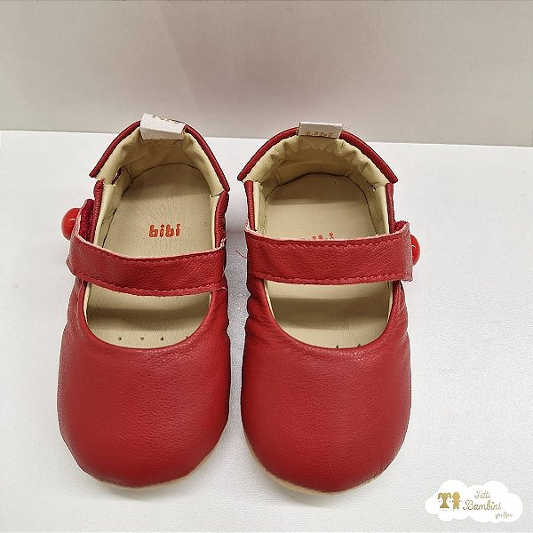 Sapato Bibi Afeto Joy Ii Couro Vermelho 530904/1212084