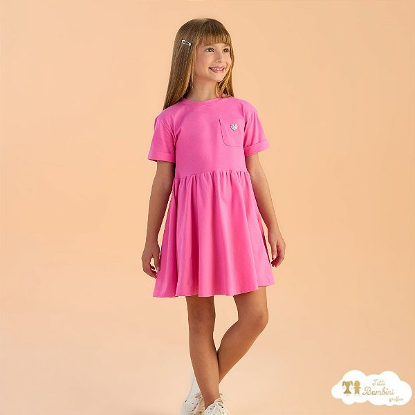 Vestido Verao 2025 Floral Fruit Rosa - 126