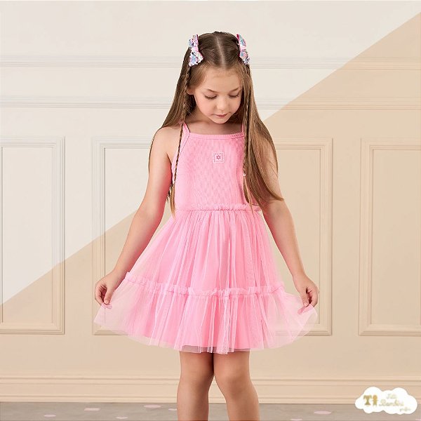 Vestido Verao Rosa Tules 344/3125344