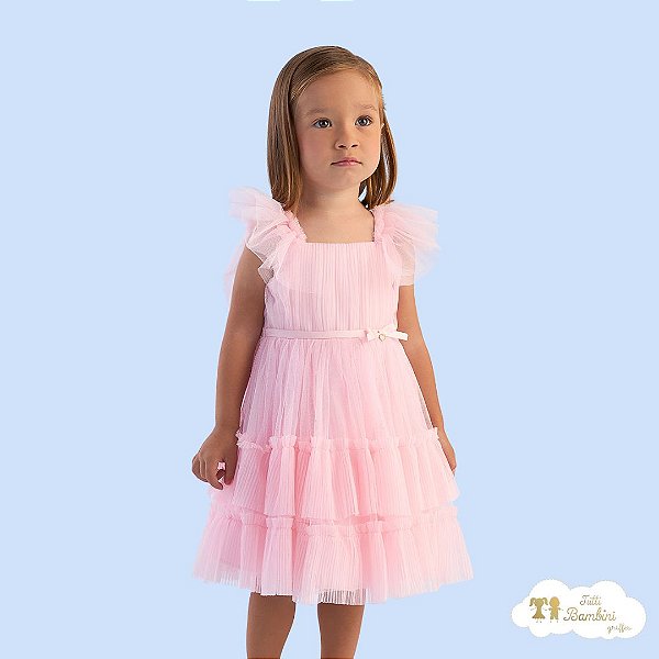 Vestido Verao Rosa Tules 114/3125114