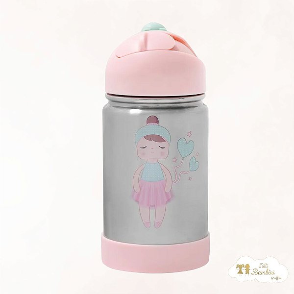 Garrafa Flip Termica Com Alca de Silicone Lai Ballet - Bup Baby