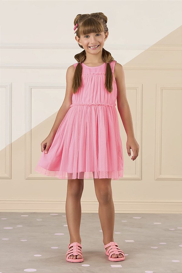 Vestido Tules Rosa Mon Sucré - 25400