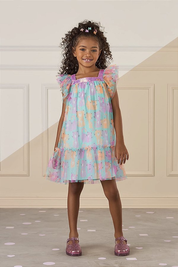 Vestido Lovely Cats Mon Sucré - 25330