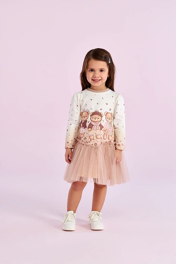 Vestido Ml Inverno Stylish Bears Petit Cherie-26246