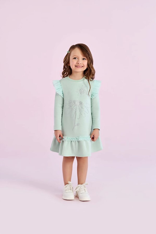 Vestido Inverno Ml Daisy Sweets Petit Cherie-26234