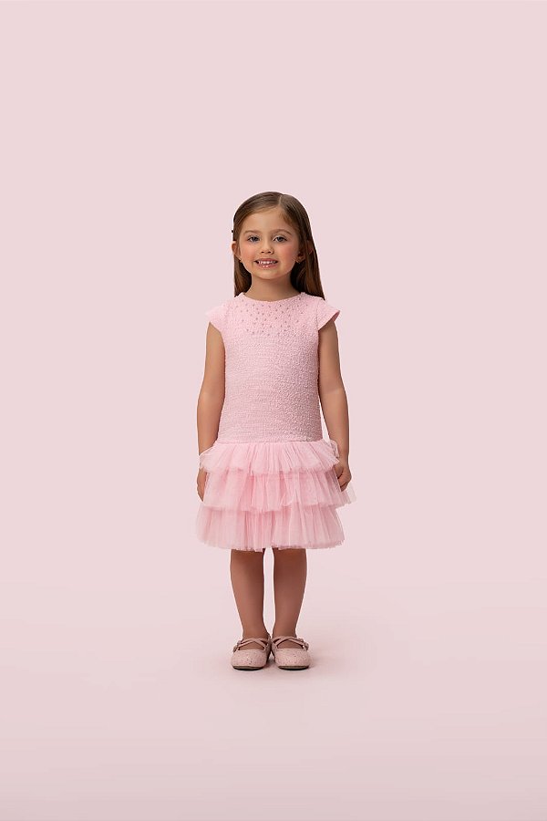 Conj. Vestido Trapezio e Casado Tweed Petit Cherie-28 394