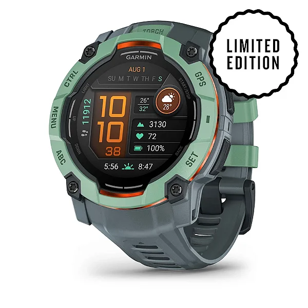 Relógio Smartwatch Garmin Instinct 3 AMOLED Neo Tropic 50mm