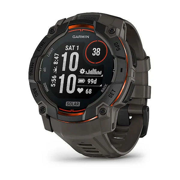 Relógio Smartwatch Garmin Instinct 3 Solar Preto 50mm