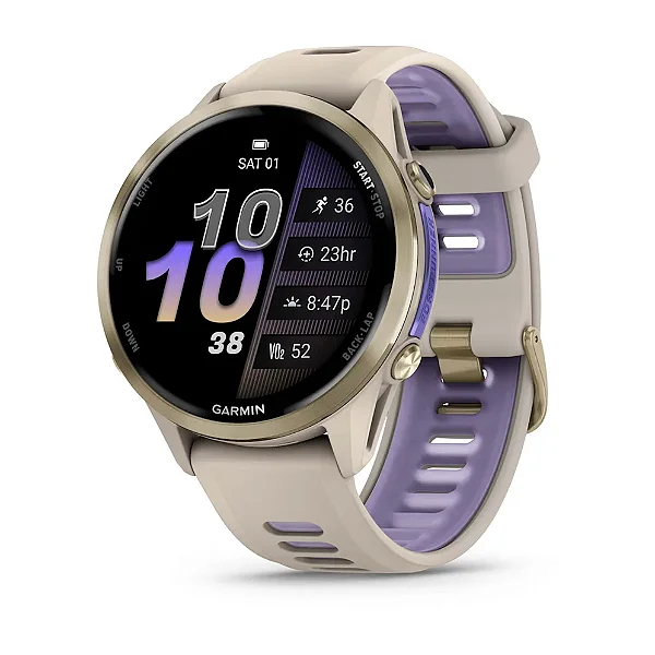 Relógio Smartwatch Garmin Forerunner 970 47mm Dourado
