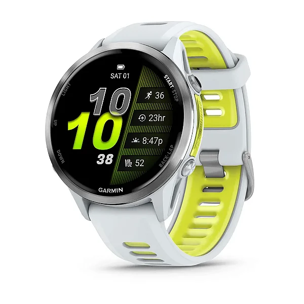 Relógio Smartwatch Garmin Forerunner 970 47mm Branco