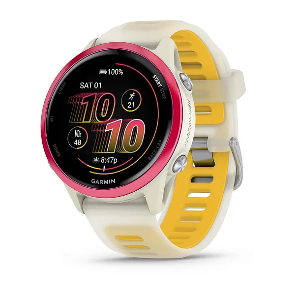 Relógio Monitor Cardíaco Garmin Forerunner 570 42mm Framboesa