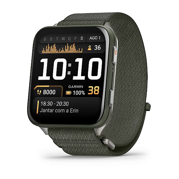 Relógio Smartwatch Garmin Venu X1 Verde Musgo Premium Fitness