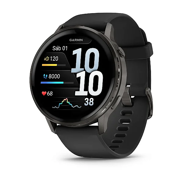Relógio Smartwatch Garmin Venu 4 Preto 45mm