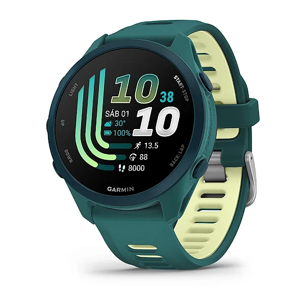Relógio Smartwatch Garmin Forerunner 170 Music Verde Azulado