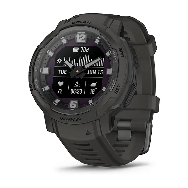 Relógio Garmin Instinct Crossover Solar 45mm Grafite