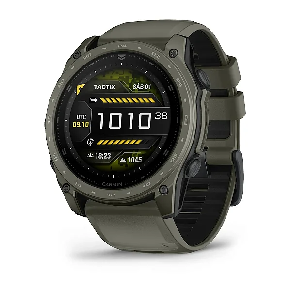 Relógio Smartwatch Garmin Tactix 8 AMOLED 51mm Cerakote Verde Oliva