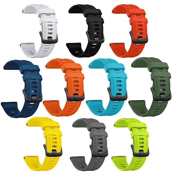 Pulseira de Silicone Cor Única 22mm Forerunner 965