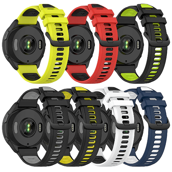 Pulseira de Silicone 22mm Forerunner 965